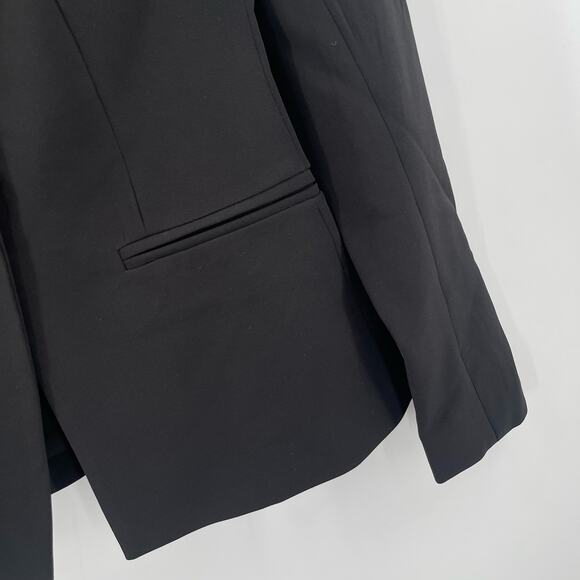 NEW BOSTON PROPER Blazer Size 4 Black NWOT Spandex Blend Stretch Business Casual - Picture 6 of 13